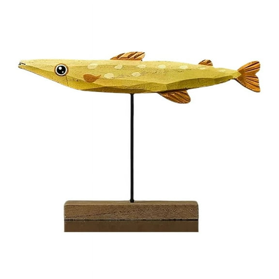 1 * Wooden fish sculpture-As Shown