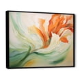 thumbnail image 2 of Designart "Emerald Drifting Blooms" Abstract Botanicals Floater Framed Canvas Art Print, 2 of 7