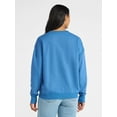 thumbnail image 3 of Time and Tru Women's Big Bear Ski Arch Graphic Sweatshirt with Long Sleeves, Sizes XS-XXXL, 3 of 5