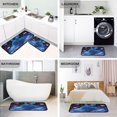 thumbnail image 4 of 2-Piece Kitchen Mat Set Non Slip Washable Floor Mats Decorative Rugs for Kitchen Sink Laundry Blue Bunny, 4 of 7