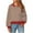 Brown, variant on TKLPEHG Dressy Tops for Women Crew Neck Tops Lightweight Loose Fashion Long Sleeve Classic Striped Print Casual Pullover (Brown,M)