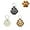 B, variant on Pet Paw Shaped Leather Keychain: Keepsake for Dog or Cat Hair, Memory Charm Holder