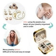 thumbnail image 4 of Aries Travel Portable Square Jewelry Box Earring Necklace Bracelet Holder Organizer Display Case Stand Decorative Box Storage Box, 4 of 6