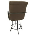thumbnail image 2 of Swivel Counter 26" Bar Stool - M-60 Sanora Brown Fabric on Brown Metal Frame, 2 of 3