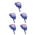 thumbnail image 1 of sweethay Envoltura de pelo de seda Bufanda de cabeza de moda Gorro de dormir Floral azul real Type2 NO2, 1 of 5