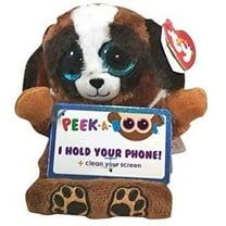 Ty Peek A Boos Pups The Dog Phone Holder Screen Cleaner Plush Stuffed Animal Toy 6"
