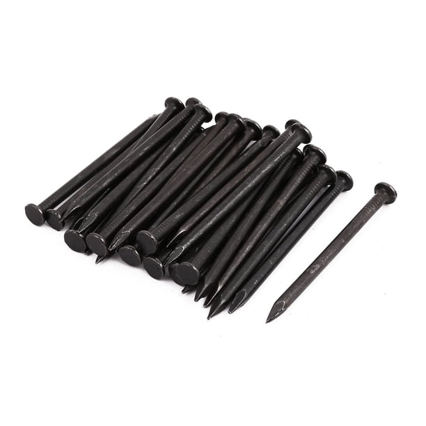 Clavo de cemento de punta de acero al carbono de 3 pulgadas, negro, 30 piezas