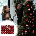 thumbnail image 2 of Twfbrm 100Pcs Christmas Balls Electroplated Plastic Christmas Decorations Shatterproof Home Holiday Party Christmas Decor Hanging Christmas Tree Ornaments, 2 of 6