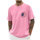 thumbnail image 1 of Tops para hombre, blusas y camisas de cuello redondo y manga corta para hombre, blusas casuales de cuello redondo con estampado de moda para hombre, blusas de cuello redondo y manga corta, camisas par, 1 of 5