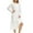 White, variant on JNGSA Nightgowns for Women Round Neck Nightshirts Long Sleeve Soft Sleepwear Loose Lace Trim Long Nightdress Pajamas White