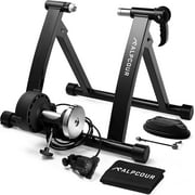 Alpcour Indoor Magnetic Bike Trainer Stand - Stainless Steel, 6 Resistance Settings
