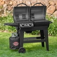 thumbnail image 3 of Char-Griller Dual 2-Burner Gas/Charcoal Grill, 3 of 6