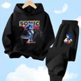 thumbnail image 4 of Conjunto de sudadera con capucha Sonic Tops, ropa para bebés de 2 a 12 años, ropa de abrigo para niños, sudadera de primavera 2024 para niñas, ropa para madres y niños, 4 of 5