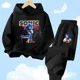 thumbnail image 4 of Conjunto de sudadera con capucha Sonic Tops, ropa para bebés de 2 a 12 años, ropa de abrigo para niños, sudadera de primavera 2024 para niñas, ropa para madres y niños, 4 of 5