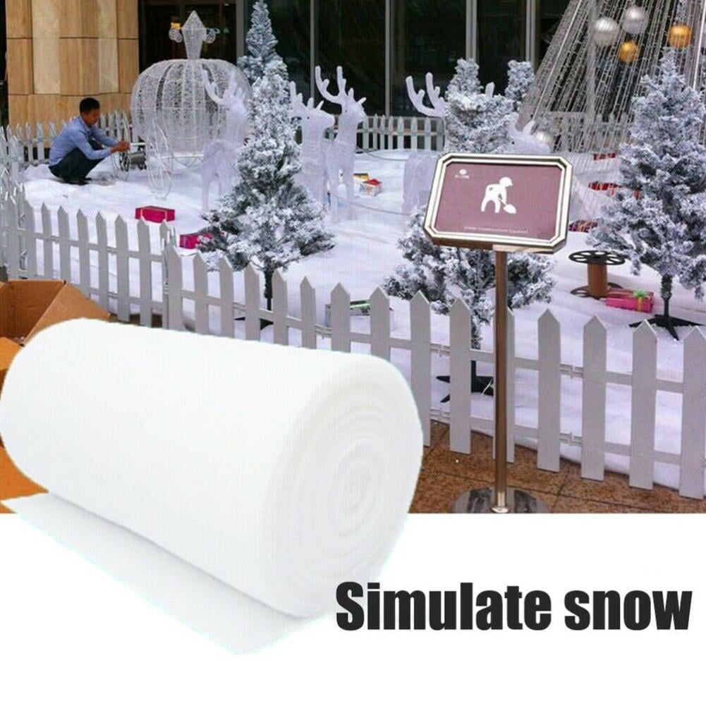 Roll Fake Snow Christmas nativity soft white blanket artificial Xmas Party Decor 