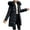 Black, variant on Kukoosong Women's Winter Down Jackets, Casual Quilted Thicken Puffer Jacket with Hooded