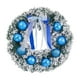 thumbnail image 2 of Christmas Flocked Blue Ball Garland Window And Fireplace Christmas Decorations, 2 of 6