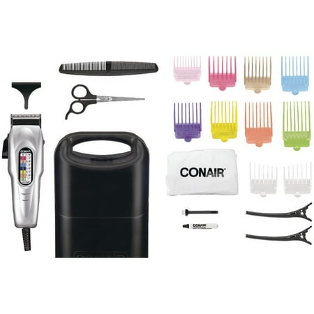 Conair 20 Piece iHaircut Kiti with Number Coded Clipper and Conair 20 Piece iHaircut Kiti with Number Coded Clipper and