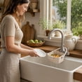 thumbnail image 5 of Foldable Hanging Sink Drainses Basket–Expandable Kitchen Colander with Flip Cover,Space-Saving Collapsibleses Strainer for Fruit,Vegetable,Pasta,Utensils,Hanging Hook for Sink Edge,Quick Drainage,1PC, 5 of 6