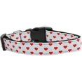thumbnail image 1 of White And Red Dotty Hearts Nylon Cat Collar, 1 of 1