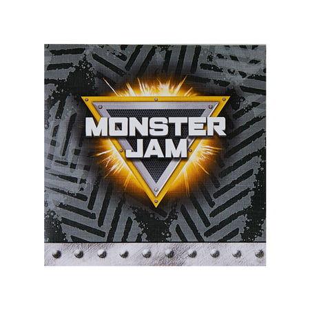Monster Jam Party Supplies 60 Pack Beverage Napkins