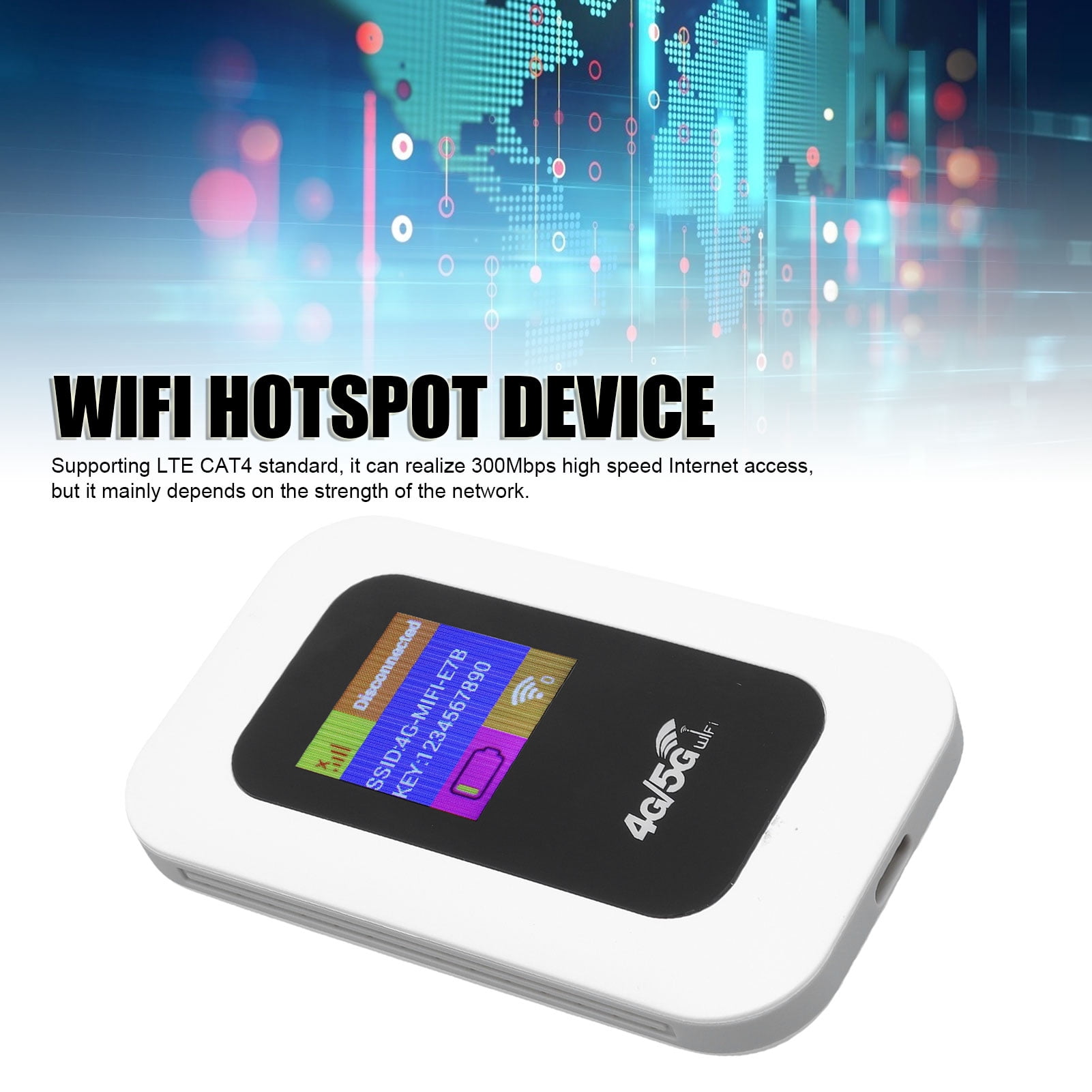 Cocosity Hotspot WiFi mobile 4G LTE Routeur WiFi Portable, Point D'accès WiFi Mobile 4G LTE avec Emplacement informatique memoire - Informatique