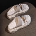 thumbnail image 2 of NOKIO Women's Comfortable Slippers A Cold Dragging Female A Thick Bottom 2024 Summer Fairy Wind Rhinestone Beach A Slippers, 2 of 5