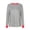 Grey, variant on Towmus Womens Oversized Striped Sweatshirt Crewneck Long Sleeve Color Block Pullover Top Casual Y2K Fall Clothes Workout Shirt