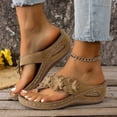 thumbnail image 2 of jiaxiM Flip Flops for Womens Thong Sandals Cute Summer House Slippers for Women Non- Thick Sole Orthofeet Shoes for Women Walking for Summer Outdoor, 2 of 6
