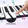 thumbnail image 4 of Roll Up 61 Keys Piano Keyboard with pedals, 128 Unique Tones Digital Electric Hand Roll Piano Keyboard with 1000mAh Rechargeable Battery for Kids Beginner, 4 of 7