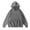#Gray_003, variant on Domuza Acid Wash Hoodies for Men Casual Vintage Cotton Comfort Sweatshirt Trendy Baggy Basic Hoodies Retro Pullover Streetwear