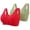 Green, variant on Front Closure Bras for Women Wireless Bras for Women 2PCS Push up Bras No Underwire Posture Correcting Retro Full Coverage Bras Solid Embroidered Underwear for Ladies Workout 42/95 Purple