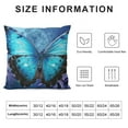 thumbnail image 5 of Shiartex Beautiful Butterfly Print Throw Pillow Cover Square Soft Cushion Cover Throw Pillow Case for Home Decor Living Room Bed Couch Car, 5 of 5