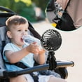 thumbnail image 6 of Rechargeable Stroller Fan Portable USB Small Handheld Mini Car Seat Clip On Fan With Flexible Tripod 3 Speed 360° Rotate for Push Chair Crib Office Treadmill Bike and Travel, 6 of 7