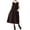Coffee, variant on Womens Dress Cardigan Button Down Sleeveless Corduroy Dress Vintage Style Soft Comfortable Casual Spring Daily Wear Fashion Dress