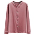 thumbnail image 3 of Loose Fit Button Front Cardigan Warm Thermal Soft Casual Outerwear Coat For Home And Outdoors, 3 of 6