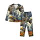 thumbnail image 1 of Balery Sunflower Field Spotted Dog Conjunto de Pijama con Estampado para Mujer, Conjunto de Dos Piezas con Manga Larga, Ropa de Dormir Suave con Bolsillos, Pijamas Cómodos-Medium, 1 of 7