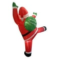 thumbnail image 2 of Papá inflable de escalada navideño con LED incorporado, Papá colgante con bolsa de regalo, decoración para exteriores para azotea y patio., 2 of 8
