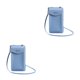 thumbnail image 1 of Guardurnaity Cartera de mujer de Color sólido de gran capacidad tarjetero bolsillo para monedas compartimento para efectivo bolso de teléfono Azul 2piezas, 1 of 6