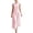 Red, variant on Women's Elegant Sleeveless Stand Collar Button Down Midi Dress for Casual Summer Blue L