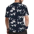 thumbnail image 2 of Wukai Lilies Flowers Print Men's Short-Sleeved Mesh T-Shirt,Quick-Dry Short Sleeve Workout T-Shirt-Medium, 2 of 8