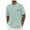 Mint Green, variant on PMUYBHF Mens White Dress Shirt Short Sleeve Men Summer Casual Solid Colour Letter Print Soft Cotton Round Neck Pullover T Shirt Short Sleeve Turtle Neck Shirt Men Cowboy Shirts for Men Western Black