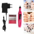 thumbnail image 6 of Nail Art Drill Electric File Buffer Bits Acrylic Portable Machine(Rose Red), 6 of 7