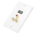 thumbnail image 4 of Wall Socket Panel,USB2.0 + 3 RCA Wall Plate Panel USB Wall Panel Luxury Finish, 4 of 10