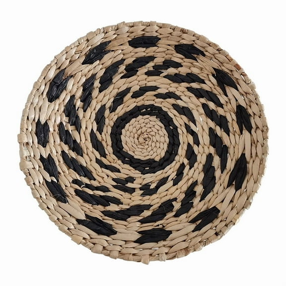 suxuMhao Bohemian Style Wall Decoration - Black & Brown Wall Decor, 20*4cm Rattan & Paper Rope Home Decor, Weaving ornament,Room Decor for Wall Decorations, 1 Piece,A2 model