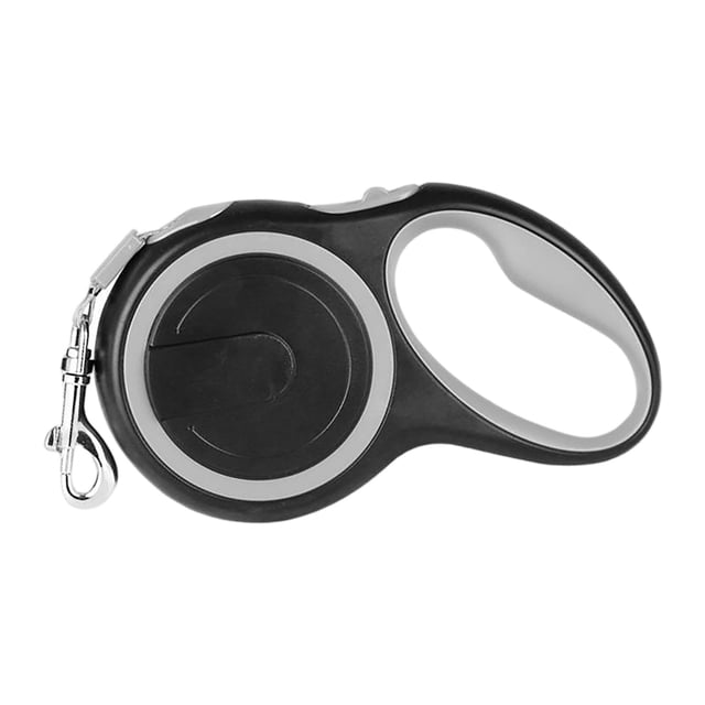 Correa de perro retráctil para mascotas, cuerda de automática, correa de perro extensible resistente, bloqueo de de un botón para Gris 5m 50kg Sunnimix Correa retráctil