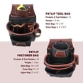 thumbnail image 4 of Set de bolsas para herramientas Occidental Leather FatLip Medium, 25 bolsillos, 4 of 6