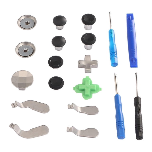 Stainless Steel 15-in-1 Controller Parts Replacement Joystick Set for Xbox Elite Controllers