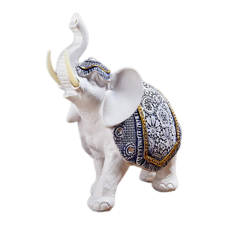 oliruim 8.7 H White Elephant Heart Statue Set of Two Elephant Gifts for  Women Valentine's Day Gift Elephant Statue Home Decoration Statue That  Brings