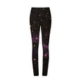 thumbnail image 5 of Olyvenn Women's Slim Fit Yoga Pants Summer Fashion Elastic High Waist Flowy Night Club Glitter Palazzo Trousers Sparkly Multicolor 8-10, 5 of 5